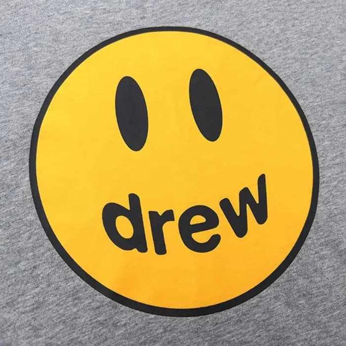 Drew House T-Shirt Smiley à manches courtes haut court de Style de rue