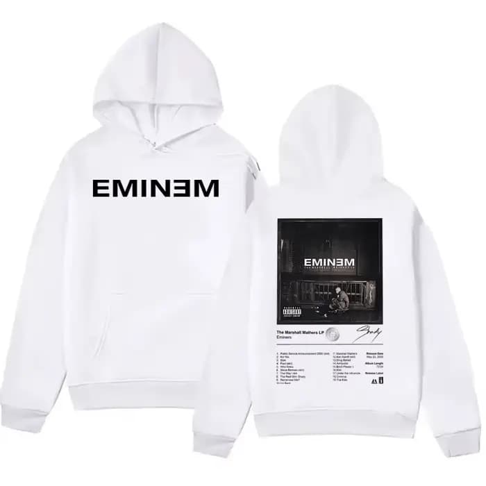 Eminem Merch Rap musique sweat à capuche hommes femmes Album graphique imprimé Streetwear unisexe ch