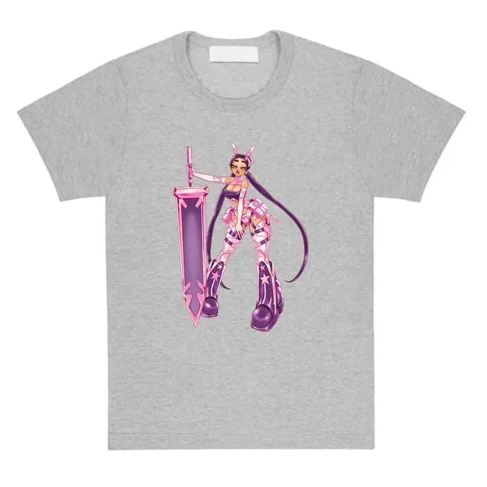 Paloma Mami T-shirt à manches courtes été coton t-shirts mode chanteur impression graphique
