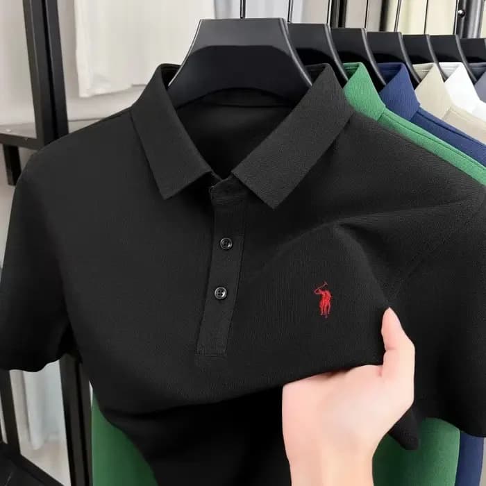 Nouveau style – Polo imprimé haut de gamme de luxe à manches courtes pour homme – T-shirt à revers