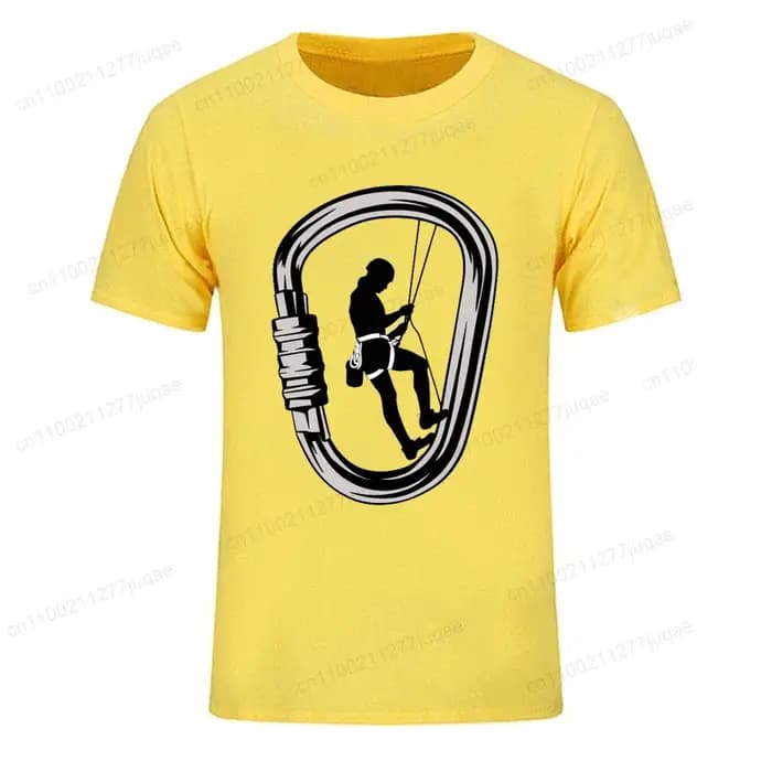 Homme T-Shirt marque de mode vêtements t-shirts amples escalade mousqueton Design minimaliste
