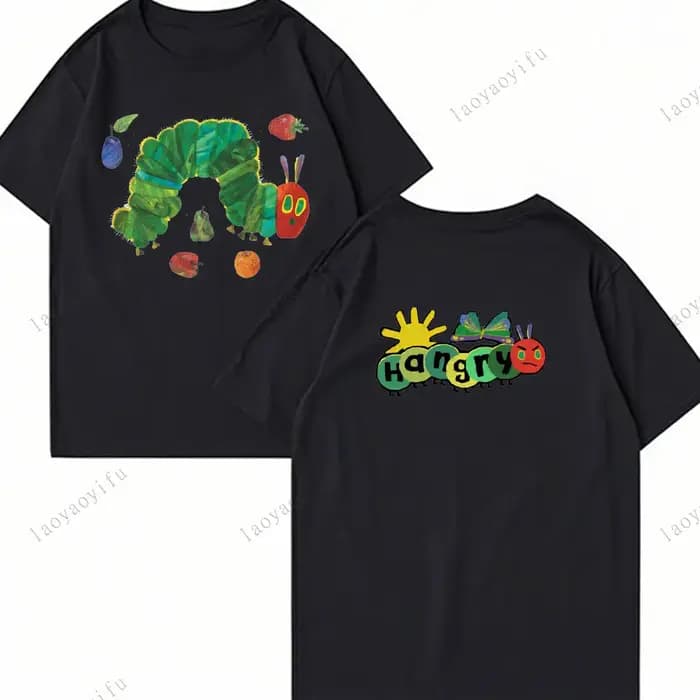 Le chenille très affamée imprimé T-Shirts hauts