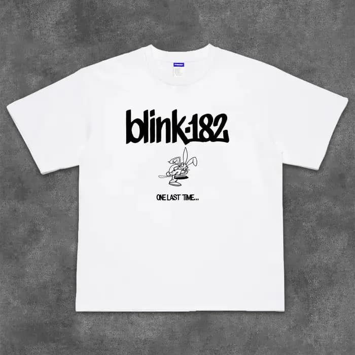 Blink - 182 Band The Tide Fried Street T-shirt en coton à manches courtes Restoring Ancient Ways pour hommes et femmes