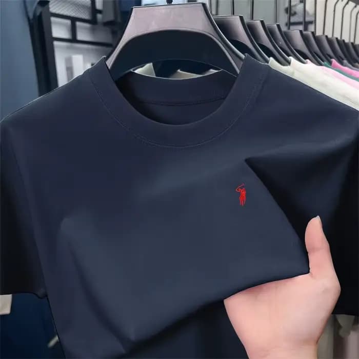 T-shirts classiques unisexes en coton 100% à col rond et manches courtes, couleur unie, basiques, po
