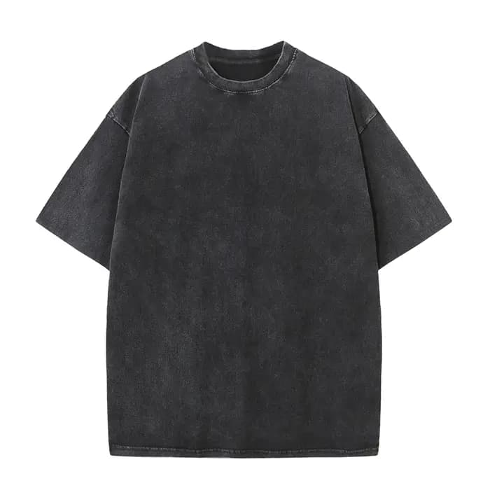 T-shirt d'été pour hommes 230G coton lourd Vintage lavé T-Shirts surdimensionné à manches courtes en