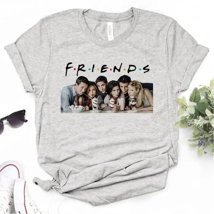 T-shirts fille Designer Streetwear vêtements japonais amis Chandler T-shirts femmes drôle esthétique