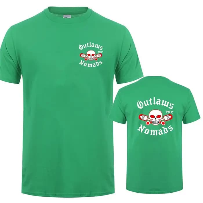 MC Outlaws Nomads T-shirt t-shirts hommes nouvel été à manches courtes coton Outlaws Mans T-shirt