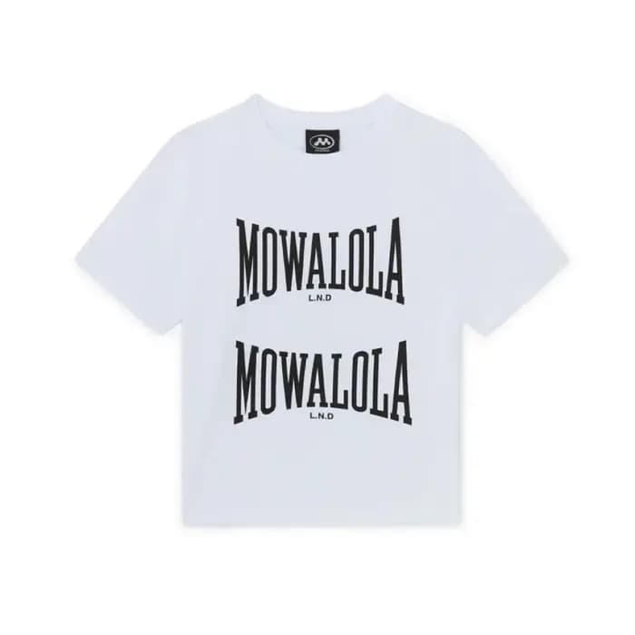 T-shirt blanc double épaisseur Mowalola - Coupe ajustée