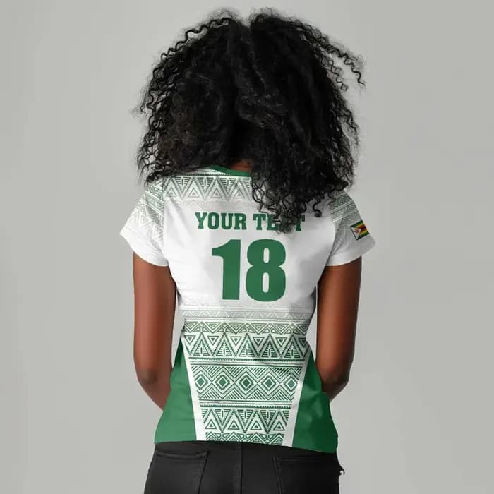 T-shirt imprimé pour femme du Zimbabwe