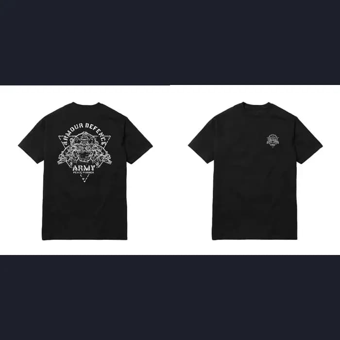 T-shirt graphique Armour Defense Army Peacekeeper pour hommes et femmes