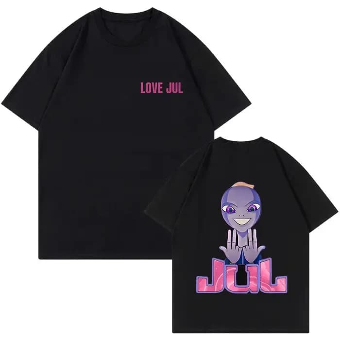 Rappeur Jul graphique Vintage T-shirt hommes femmes mode Hip-hop T-shirt drôle été à manches courtes