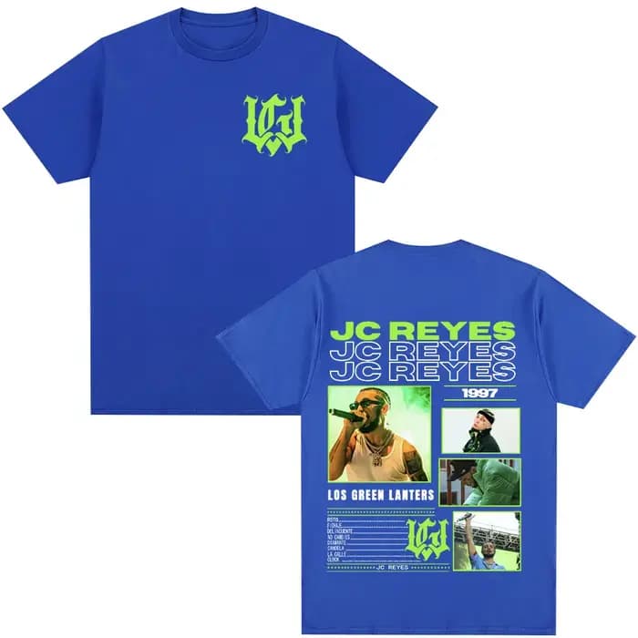 Rappeur Jc Reyes Los Green Lanters T-shirts Hommes Femmes Vêtements Hip Hop Mode