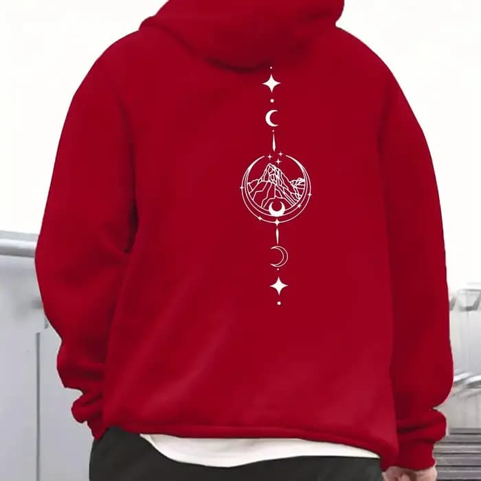 Sweat-shirt à capuche à manches longues pour hommes