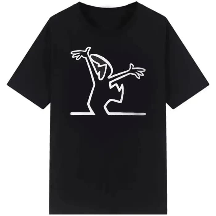 Drôle Meme hauts créatif La Linea la ligne Osvaldo Cavandoli TV T-Shirt hommes mode femmes t-shirts Streetwear