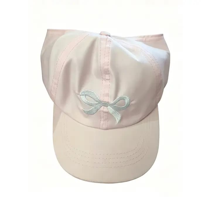 Casquette de baseball brodée avec un nœud Conception de queue vide Sangle réglable 
