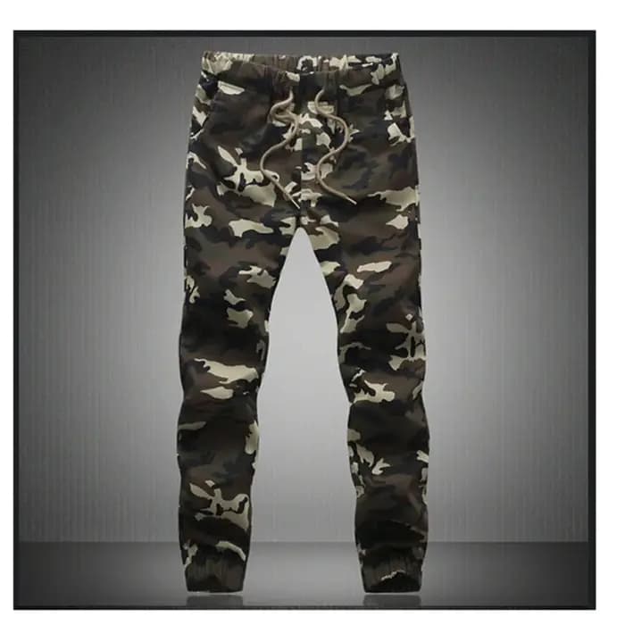 Pantalon de jogging militaire camouflage pour homme 2026 – Coton pur – Printemps/Automne – Coupe cra