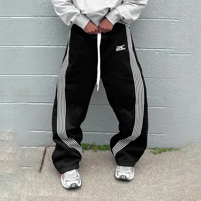 Pantalon décontracté de Camouflage Y2k brodé, fonctionnel tactique fonctionnel pour hommes et femmes