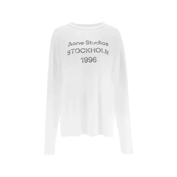 T-shirt ample à manches longues et lettres imprimées