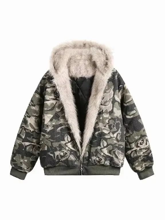 Sweat à capuche gothique Vintage feuilles Camouflage Y2Kcoats hommes femmes mode Hip Hop surdimensionné sweats