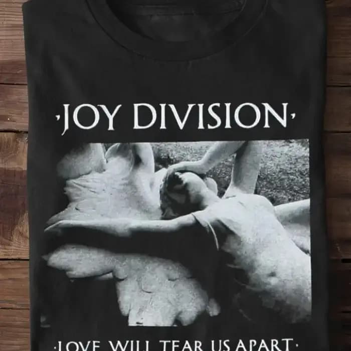 Joy Division Love Will Tear Us Apart T-shirt en coton noir pour hommes toutes tailles