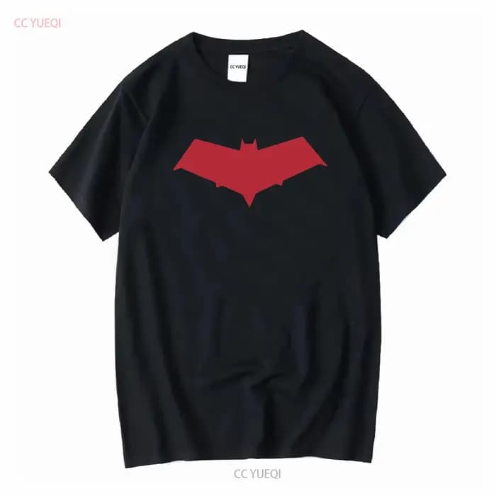 T-shirt unisexe noir à manches longues ou courtes