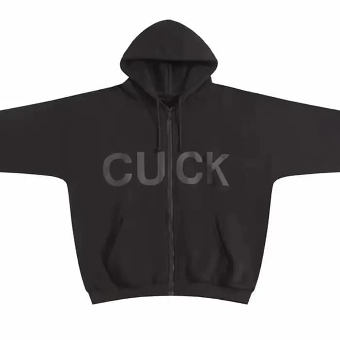 CUCK YZY Kanye nouvel Album préchauffant sweat à capuche avec fermeture éclair hommes femmes meilleu