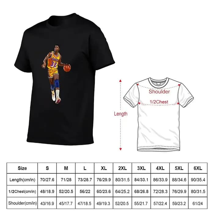T-Shirt Magic Johnson Vintage pour hommes, chemises d'affliction, vêtements d'été, médicaments, gran