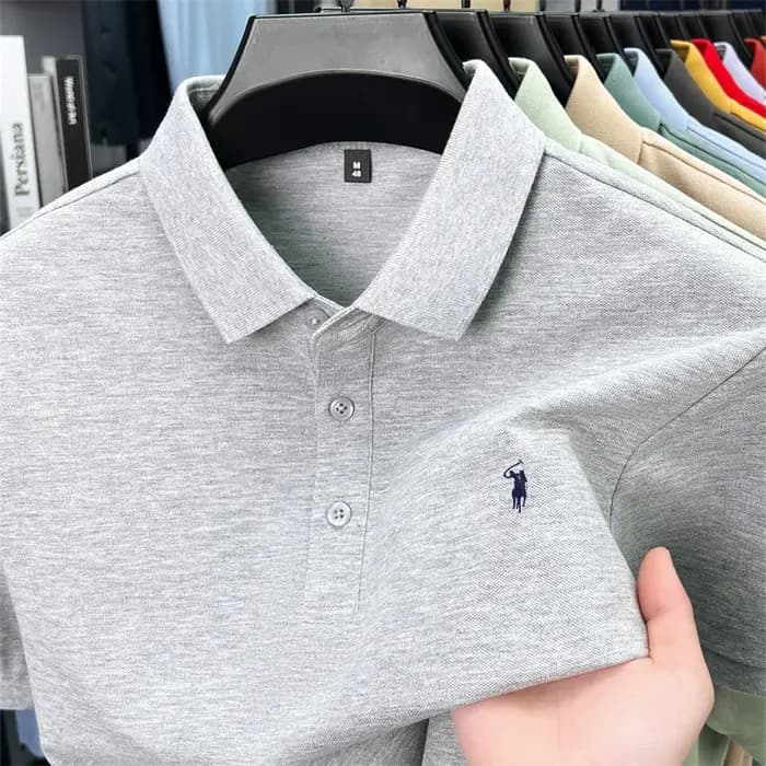 Nouveau style – Polo imprimé haut de gamme de luxe à manches courtes pour homme – T-shirt à revers