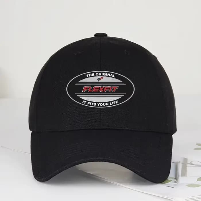 Casquette de baseball ovale à imprimé FLEXFIT original