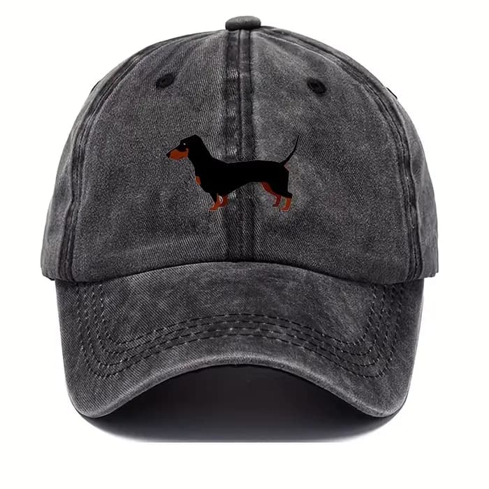 Casquette de baseball teckel rétro pour hommes et femmes