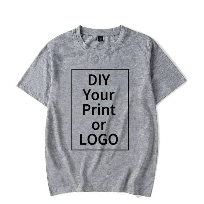 Mode t-shirt femmes hommes été personnalisé imprimé t-shirt bricolage Photo Logo marque texte t-shir