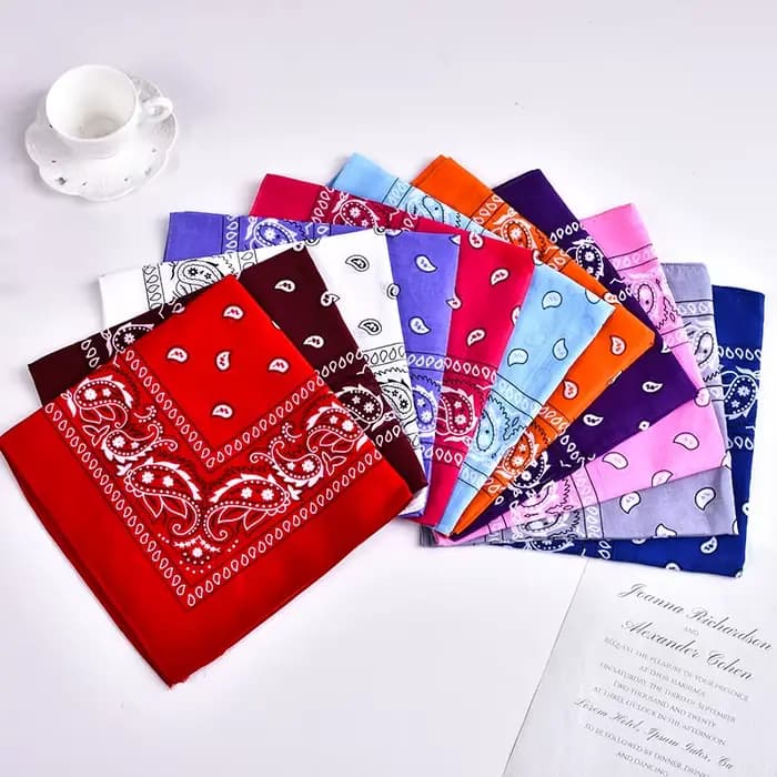 Hip Hop Bandana 23 Styles homme femmes mode bandeaux d'extérieur bandeau de cheveux enveloppes de poignet foulards
