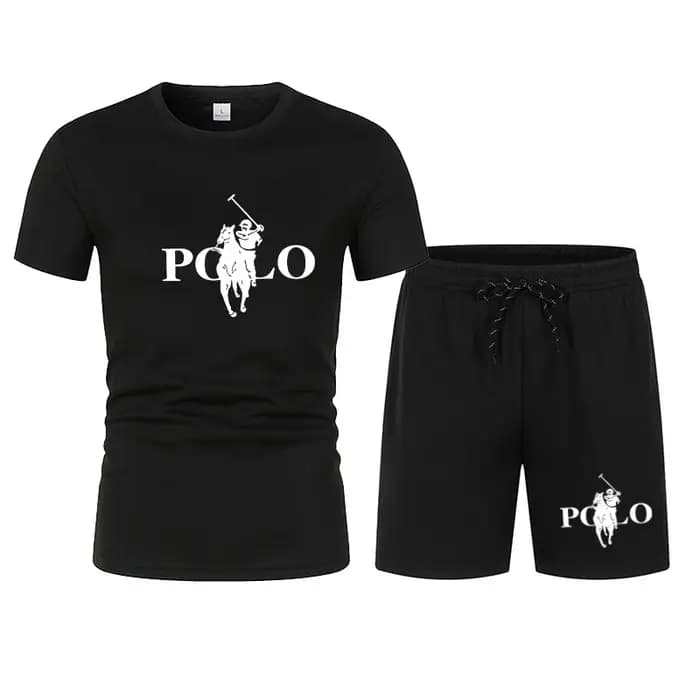 Ensemble de sport décontracté tendance été 2026 pour homme, t-shirt en maille style urbain