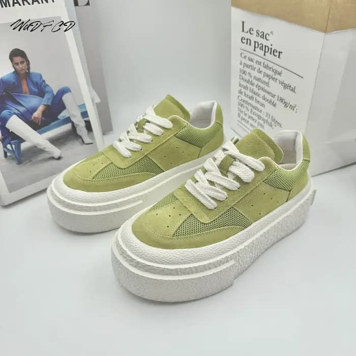 Encounaker-Chaussures de dehors à Plateforme Plate en Cuir NuSO k pour Homme