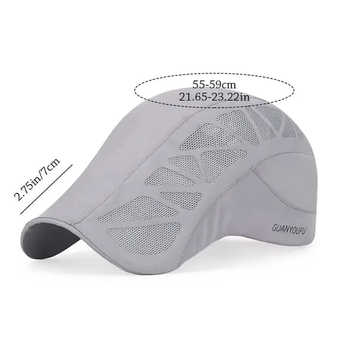 Casquette Béret Tendance Été Lettre Newsboy Séchage Rapide Anti-UV