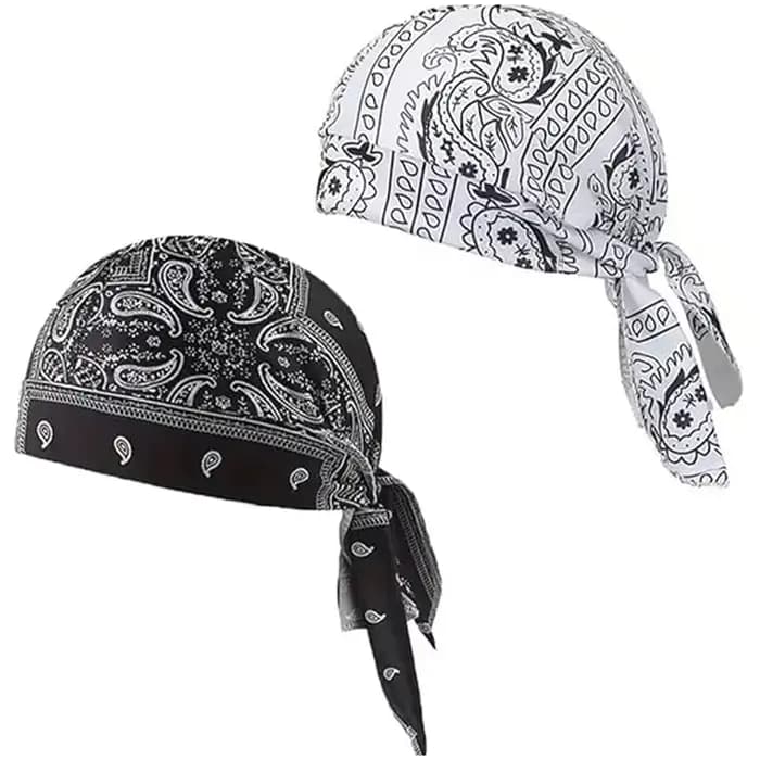 Nouveau bonnet bandana tendance avec imprimé cachemire, casquette d'extérieur respirante et extensib