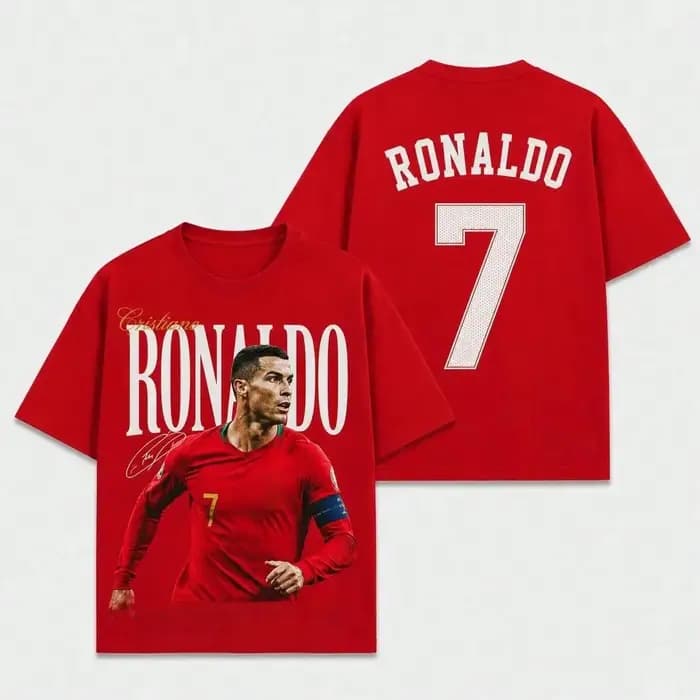 T-shirt Cristiano Ronaldo Portugal NO.7 pour hommes et femmes