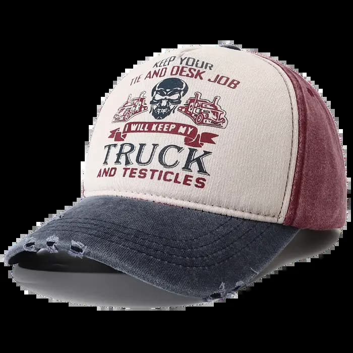 Casquette de Baseball Vintage à 5 Panneaux pour Homme et Femme