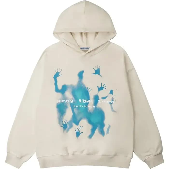 Aelfric Eden sweat à capuche graphique Vintage imprimé sweat à capuche décontracté surdimensionné à