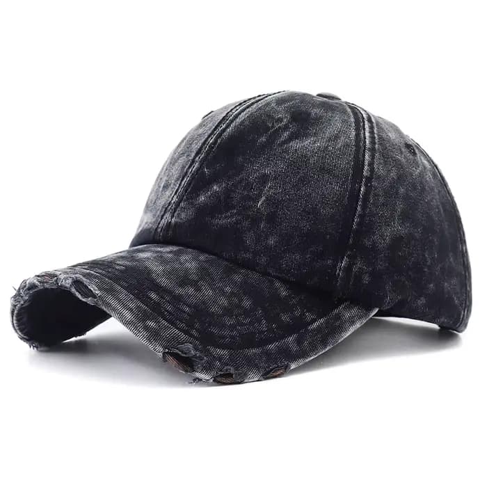 Casquette de Baseball en Denim délavé pour femmes et hommes