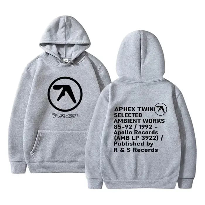 Aphex Twin graphique sweat à capuche hommes femmes décontracté Vintage Streetwear mâle mode gothique sweats