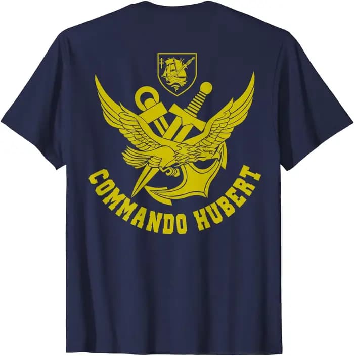 Naviennes françaises Forces spéciales Commando Hubert T-shirt à manches courtes décontracté coton col rond hommes chemise