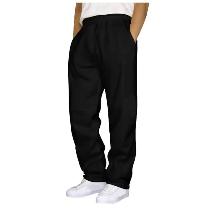 Hommes Cargo survêtement pantalon automne hiver polaire pantalons