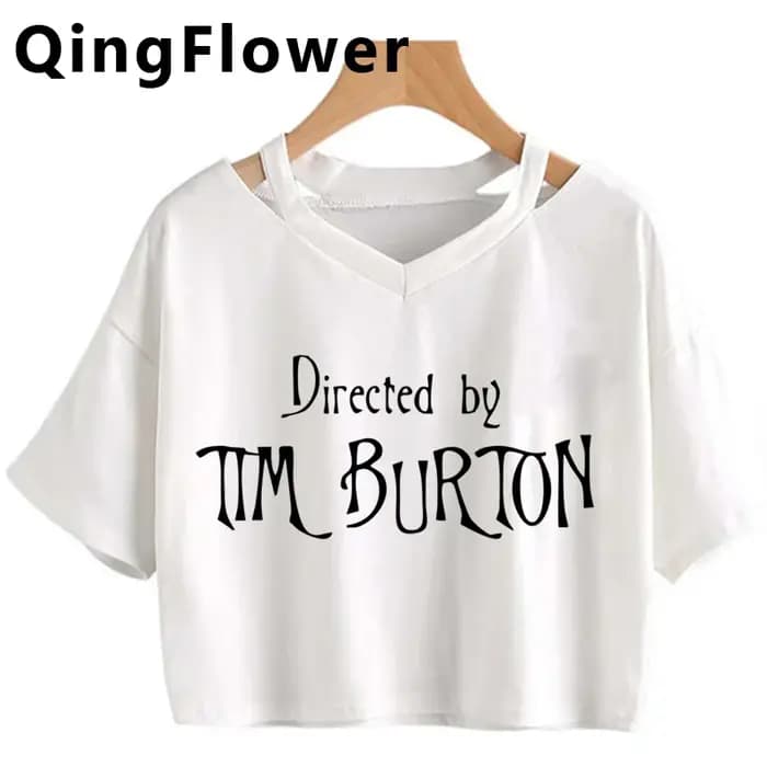 Tim Burton t-shirt femmes japonais été streetwear t-shirts femme graphique bande dessinée vêtements