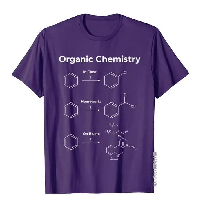 Humor chimie organique t-shirt cadeau femmes hommes-examen de devoirs Camisa haut T-Shirts
