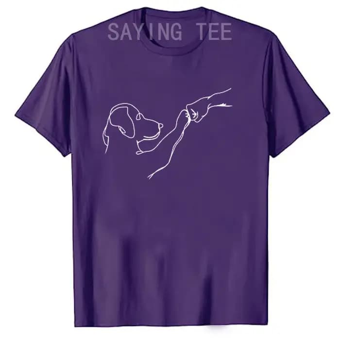 T-shirt graphique Punch Hand Dog and People