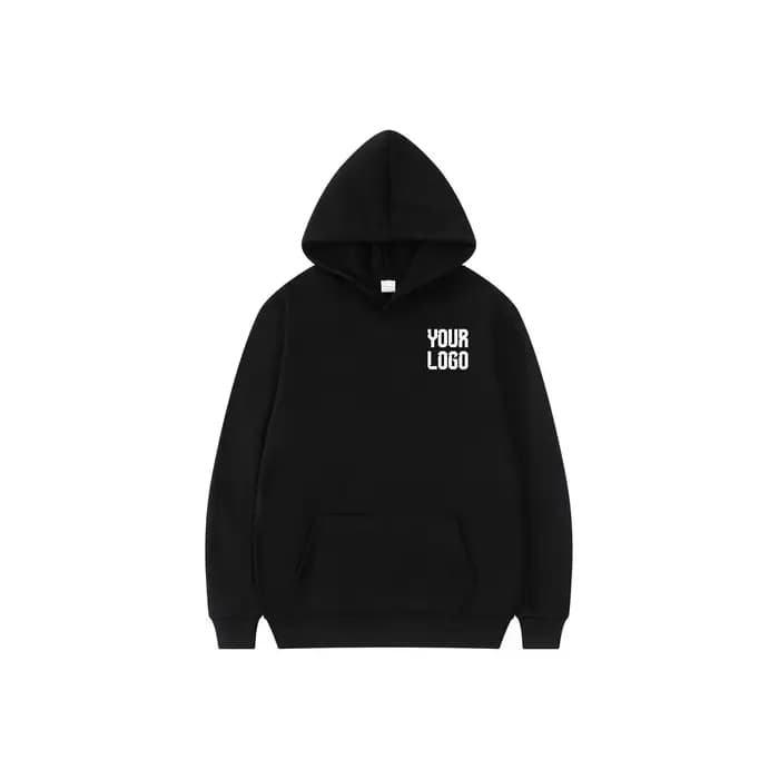 Hoodie uni avec poche | Modèle de texte personnalisable | Adapté aux hommes et aux femmes, perso