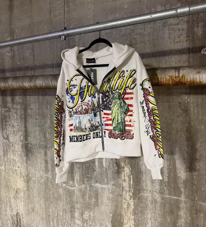 Sweat-shirt à capuche Statue of Liberty pour femmes