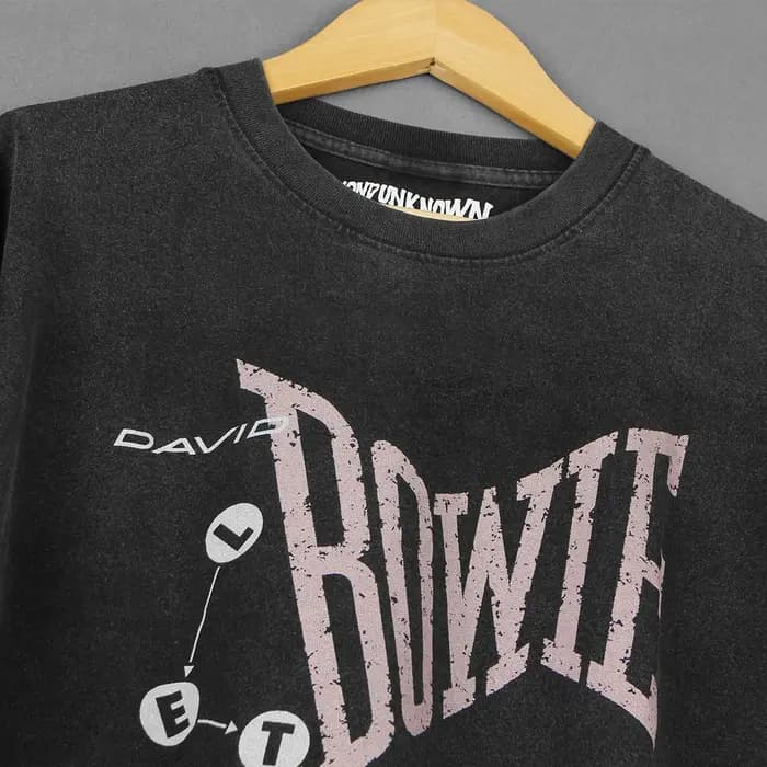 Let's Dance Pop Rock Music David t-shirt Bowie nouvelle vague coton doux impression à la main hommes haut graphique unisexe vêtements chemise lavée
