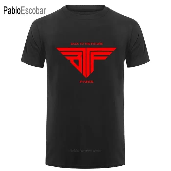 Retour vers le futur BTTF T-Shirt hommes Paris t-shirts coton col rond manches courtes chemise